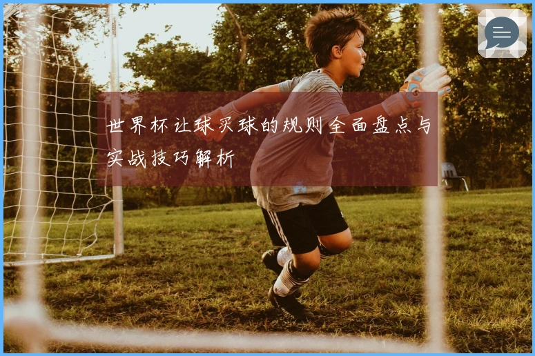 世界杯让球买球的规则全面盘点与实战技巧解析